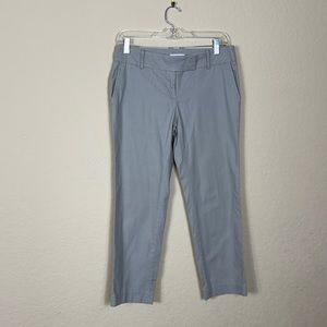 Loft Marisa Gray Capri Cropped Pants
